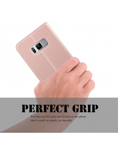 Etui Galaxy S8 Plus simili-cuir silicone