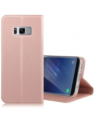 Etui Galaxy S8 Plus simili-cuir silicone