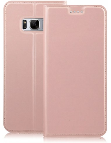 Etui Galaxy S8 Plus simili-cuir silicone