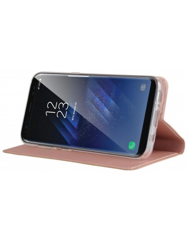 Etui Galaxy S8 Plus simili-cuir silicone
