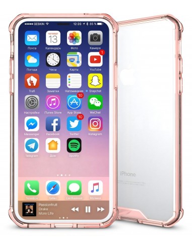 Coque antichoc transparente iPhone X