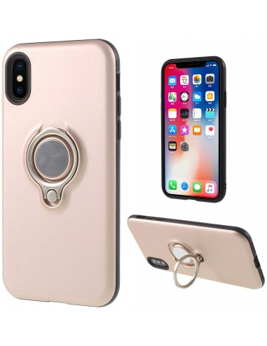Coque antichocs iPhone XS et iPhone X hybride avec support 