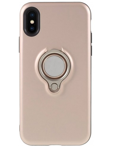 Coque antichocs iPhone XS et iPhone X hybride avec support 