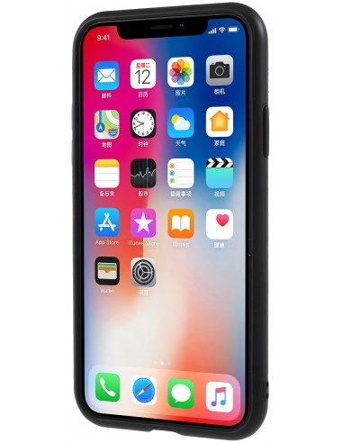 Coque antichocs iPhone XS et iPhone X hybride avec support 