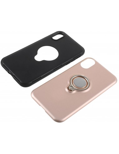 Coque antichocs iPhone XS et iPhone X hybride avec support 