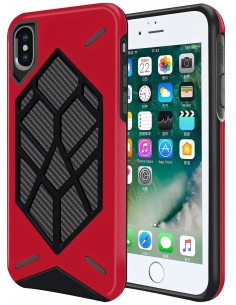 Coque iPhone XS et iPhone X antichoc Geometric Rouge Coque iPhone XS et iPhone X antichoc Geometric Rouge