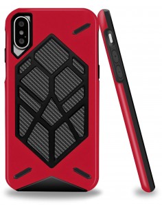Coque iPhone XS et iPhone X antichoc Geometric Rouge Coque iPhone XS et iPhone X antichoc Geometric Rouge