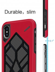 Coque iPhone XS et iPhone X antichoc Geometric Rouge Coque iPhone XS et iPhone X antichoc Geometric Rouge