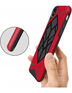 Coque iPhone XS et iPhone X antichoc Geometric Rouge Coque iPhone XS et iPhone X antichoc Geometric Rouge