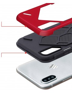 Coque iPhone XS et iPhone X antichoc Geometric Rouge Coque iPhone XS et iPhone X antichoc Geometric Rouge