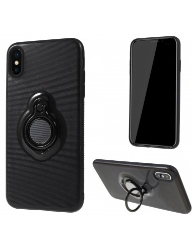 Coque silicone iPhone XS Max Hybride Stripes style