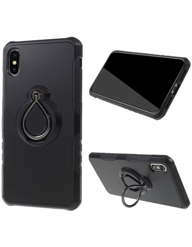 Coque iPhone XS Max antichoc avec anneau rotatif