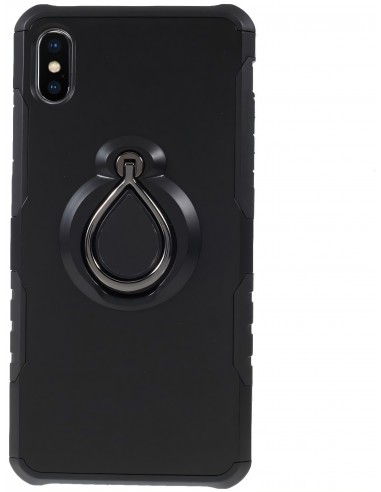 Coque iPhone XS Max antichoc avec anneau rotatif
