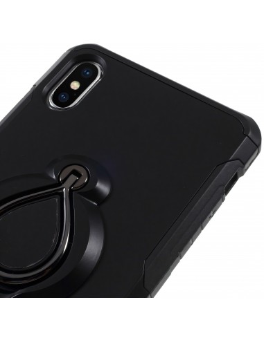 Coque iPhone XS Max antichoc avec anneau rotatif