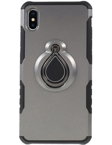 Coque iPhone XS Max antichoc avec anneau rotatif