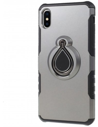 Coque iPhone XS Max antichoc avec anneau rotatif
