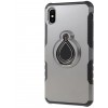 Coque iPhone XS Max antichoc avec anneau rotatif