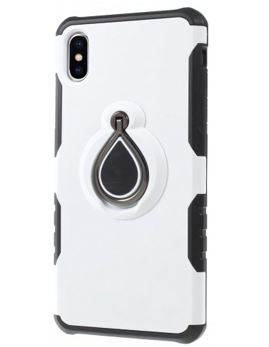 Coque iPhone XS Max antichoc avec anneau rotatif