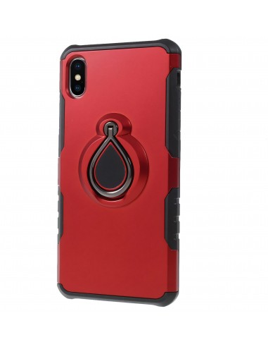 Coque iPhone XS Max antichoc avec anneau rotatif