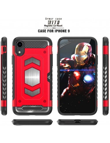 Coque antichoc iPhone XR avec insert carte Magnetic