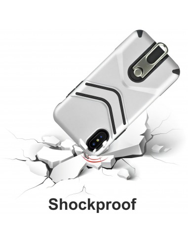 Coque antichoc iPhone XS Max avec support en metal