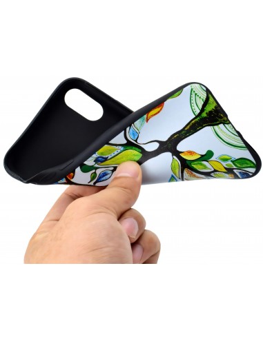 Coque silicone iPhone XS Arbre en couleurs