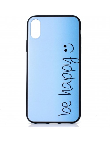Coque silicone iPhone XS Be Happy