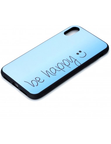 Coque silicone iPhone XS Be Happy