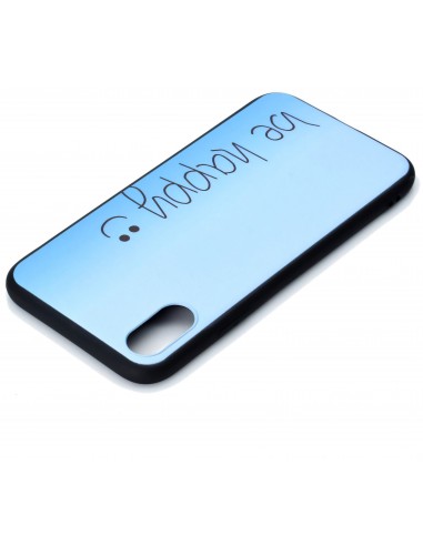 Coque silicone iPhone XS Be Happy