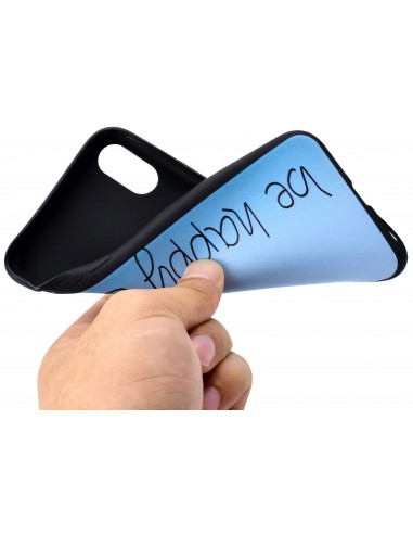 Coque silicone iPhone XS Be Happy