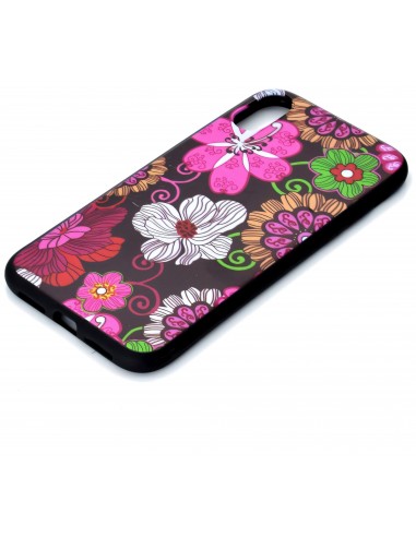Coque silicone iPhone XS Max Flowers