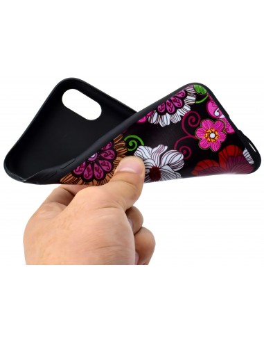 Coque silicone iPhone XS Max Flowers