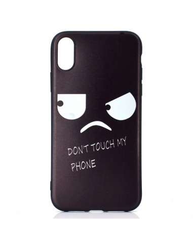 Coque silicone iPhone XS Max Angry Face