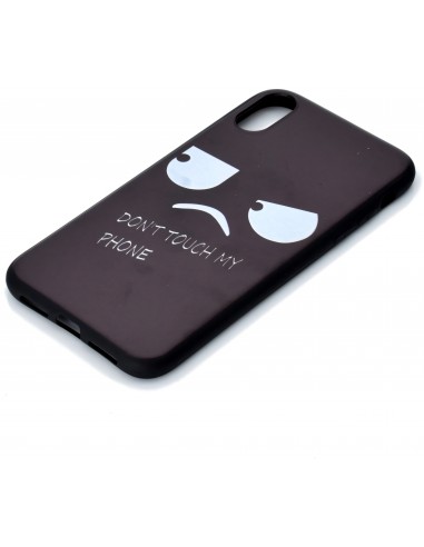 Coque silicone iPhone XS Max Angry Face