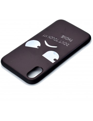 Coque silicone iPhone XS Max Angry Face