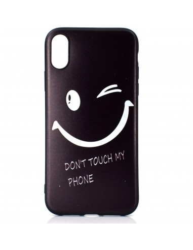 Coque silicone iPhone XS Max Smiling Face