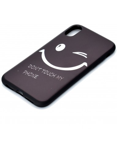 Coque silicone iPhone XS Max Smiling Face