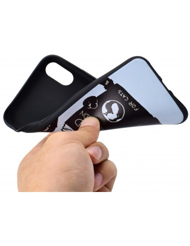 Coque silicone iPhone XS Max Cat Reading