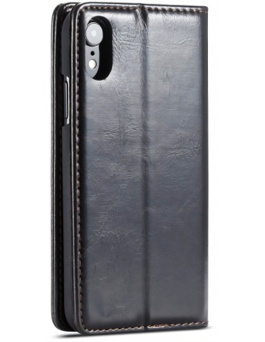 Etui iPhone XR aspect Cuir Caseme