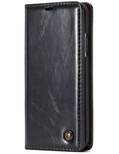 Etui iPhone XR aspect Cuir Caseme Noir Etui iPhone XR aspect Cuir Caseme Noir