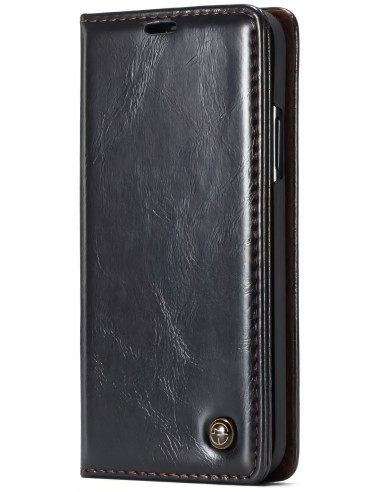 Etui iPhone XR aspect Cuir Caseme