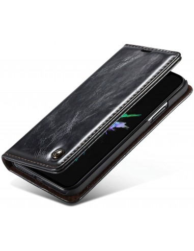 Etui iPhone XR aspect Cuir Caseme
