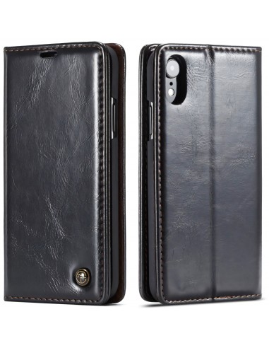 Etui iPhone XR aspect Cuir Caseme