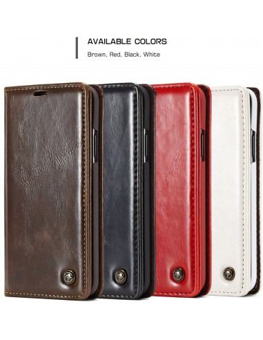 Etui iPhone XR aspect Cuir Caseme