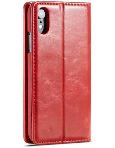 Etui iPhone XR aspect Cuir Caseme