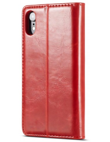 Etui iPhone XR aspect Cuir Caseme