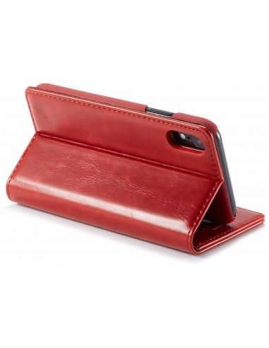 Etui iPhone XR aspect Cuir Caseme
