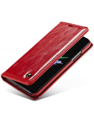 Etui iPhone XR aspect Cuir Caseme
