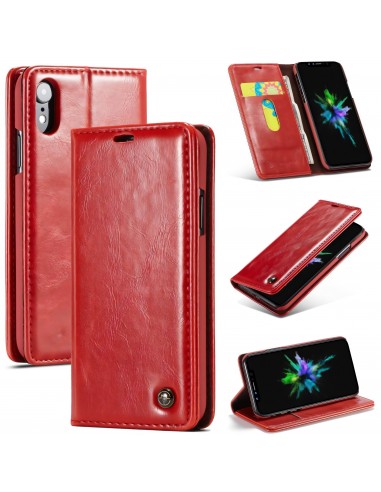 Etui iPhone XR aspect Cuir Caseme