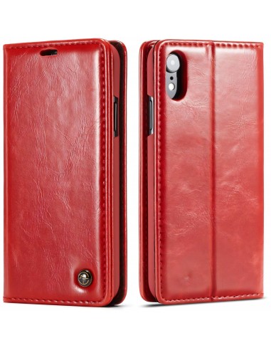 Etui iPhone XR aspect Cuir Caseme